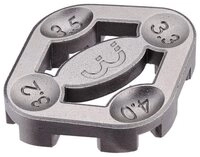 BBB Fahrradwerkzeugset BBB Speichenspanner Turner II 3.2/3.3/3.5/4mm silber
