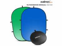 Walimex Pro Falthintergrund 2in1 Falthintergrund grün/blau 150x210