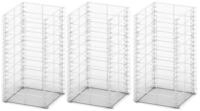 vidaXL Gabionenzaun, Gabionen-Set 3-tlg. Verzinkter Draht 25&times;25&times;50 cm