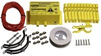 Kemo Weidenzaun Weidezaun oder Marder-, Waschb&auml;r-Abwehr Elektrozaun Set FG025Set