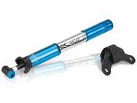 XLC Fahrradpumpe XLC Minipumpe MTB PU-M02 7 bar silber/blau 220mm Alu Dualkopf
