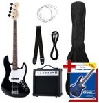 Rocktile E-Bass Groover's Pack Elektrobass, JB-Style, Komplettset, inkl. Verst&auml;rker,