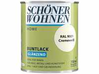 SCHÖNER WOHNEN FARBE Lack Home Buntlack, 750 ml, cremeweiß RAL 9001,...
