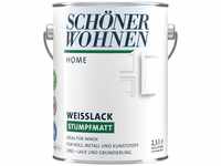 SCHÖNER WOHNEN FARBE Weißlack Home Weisslack, 2,5 Liter, weiß, stumpfmatt,