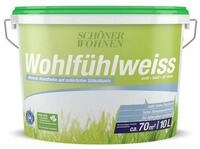 SCH&Ouml;NER WOHNEN FARBE Wand- und Deckenfarbe 237924, hoher Wei&szlig;heitsgrad,
