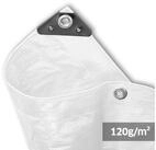 NOOR Schutzplane HOBBY - vielseitige Abdeckplane - 120g/m&sup2;, Gewebeplane Garten...