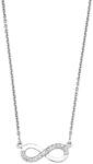 Amor Kette mit Anh&auml;nger Infinity / Unendlichkeitsschleife, mit Zirkonia (synth)