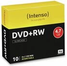 Intenso DVD-Rohling 10 Intenso Rohlinge DVD+RW 4,7GB 4x Slimcase