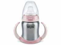 NUK Babyflasche NUK Learner Cup Trinklernbecher, hochwertiger Edelstahl, 6-18...