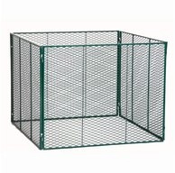 BRISTA Thermokomposter Komposter gr&uuml;n verzinkt 100 x 100 x 80 cm