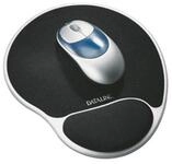 ESSELTE Mauspad Dataline Mousepad Gel-Rest 67038 30x21,5x2,5cm silber/schwarz