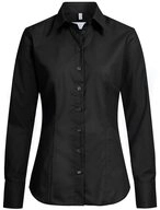 GREIFF Langarmbluse Greiff Corporate Bluse Damen BASIC Regular-Fit Schwarz 50