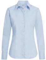 GREIFF Langarmbluse Greiff Corporate Bluse Damen BASIC Regular-Fit Hellblau