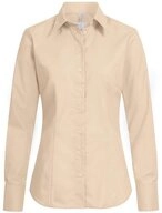 GREIFF Langarmbluse Greiff Corporate Bluse Damen BASIC Regular-Fit Beige