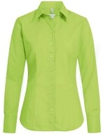 GREIFF Langarmbluse Greiff Corporate Bluse Damen BASIC Regular-Fit Apfelgr&uuml;n