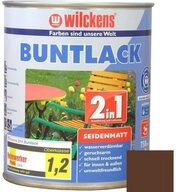 Wilckens Farben Acryl-Buntlack Buntlack 2in1 Lack, seidenmatt, Nussbraun RAL...
