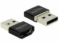 Delock 65680 - Adapter HDMI-A Buchse > USB Typ-A Stecker schwarz Computer-Kabel,