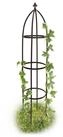 relaxdays Rankhilfe Obelisk Metall braun 190 cm