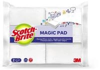 SCOTCHBRITE Stahlschwamm Scotch-Brite MAGIC2 Flecken-Radierer - wei&szlig;, Packung mit 2