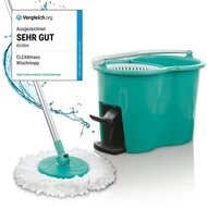 CLEANmaxx Wischmopp Zwei-Kammer-Filtersystem, mit Fu&szlig;pedal einfach Boden...