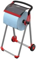 TORK Papiertuchspender 1 Putztuchrollen-Bodenst&auml;nder W1 Performance - rot/rauchgrau,