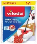 Vileda Vileda TURBO Refill Microfibre 2in1 Ersatzkopf Doppelpack Wischbezug