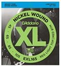 Daddario Saiten, (4er Bass XL Nickel 45-105 45-65-85-105 EXL165), 4er Bass XL Nickel