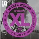 Daddario Saiten, (EXL120-10P 09-42 10er Set Nickel Wound), EXL120-10P 09-42 10er Set
