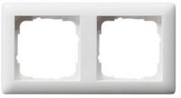 GIRA Abdeckrahmen GIRA 021204 Abdeckrahmen 2fach Standard 55 Reinwei&szlig;...