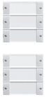 GIRA Schalter Gira Wippenset 6-fach rws/gl 213603 bunt