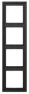 JUNG Schalter Jung Rahmen 4-fach anth waage/senkrecht AL 2984 AN