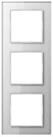 JUNG Abdeckrahmen Jung Glasrahmen 3-fach aws waage/senkrecht AC 583 GL WW
