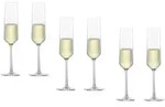 SCHOTT ZWIESEL Sektglas 6 x Sektfl&ouml;te Champagnerglas PURE Kristallglas 215ml,...