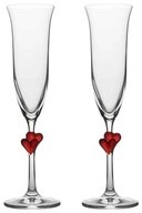 St&ouml;lzle Sektglas St&ouml;lzle Lausitz L`Amour Sektkelch rotes Herz 2er Set, Glas