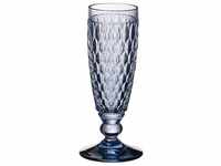 Villeroy & Boch Gläser-Set Boston coloured Sektglas blue 0,15 l, Kristallglas