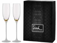 Eisch Sektglas Champagner Exklusiv, Kristallglas, Echtgoldauflage,...