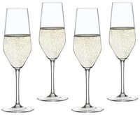 SPIEGELAU Champagnerglas Spiegelau Style Champagnerfl&ouml;te 4er Set, Kristallglas