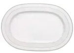 Villeroy & Boch Signature Servierplatte Gray Pearl Platte oval 35cm, Porzellan,