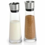 blomus Milch- und Zuckerset MACCHIATO (2-tlg), Edelstahl, Glas