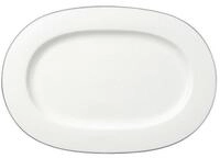 Villeroy & Boch Servierplatte Anmut Platinum No.1 Platte oval 41 cm, Premium...