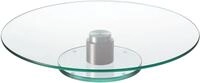LEONARDO Tortenplatte TURN, Aluminium, Edelstahl, Glas, drehbar, &Oslash; 33 cm