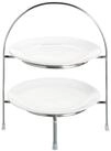 ASA SELECTION Etagere A TABLE, 2-stufig, Silbergrau, &Oslash; 21 cm, Metall, (1-tlg)