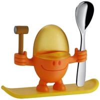 WMF Eierbecher mit L&ouml;ffel MC EGG, &Oslash; 5,5 cm, Gelb, Orange, Cromargan Edelstahl