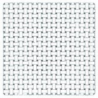 Nachtmann Servierplatte Dancing Stars Bossa Nova Quadratisch, Glas