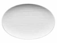 Rosenthal Servierplatte Mesh Weiß Platte 18 cm, Porzellan
