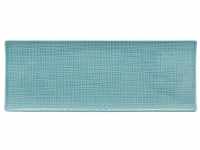 Rosenthal Servierplatte Mesh Colours Aqua Platte 34 x 13 cm flach, Porzellan,...