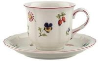 Villeroy & Boch Tasse Petite Fleur Kaffeetasse mit Untertasse 120 ml, 1-tlg.,