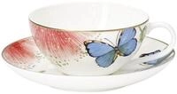 Villeroy & Boch Tasse Amazonia Teetasse mit Untertasse 140 ml, 1-tlg., Porzellan