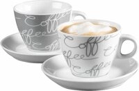 Ritzenhoff & Breker Cappuccinotasse Cornello Cappuccino-Geschirr 4er Set, 4-tlg.,