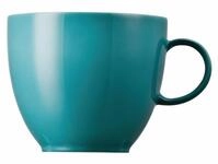 Thomas Porzellan Tasse Sunny Day Turquoise Kaffee-Obertasse 0,2 l, Porzellan,...